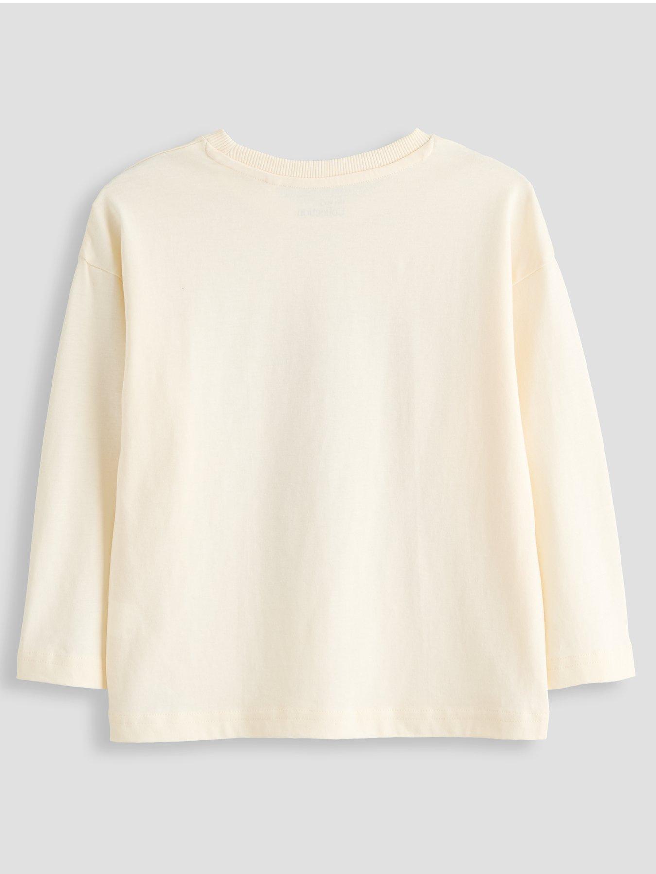 Image 2 of 4 of The Very Collection Boys Dino Long Sleeve Graphic T-shirt (9 months - 7 years) - White