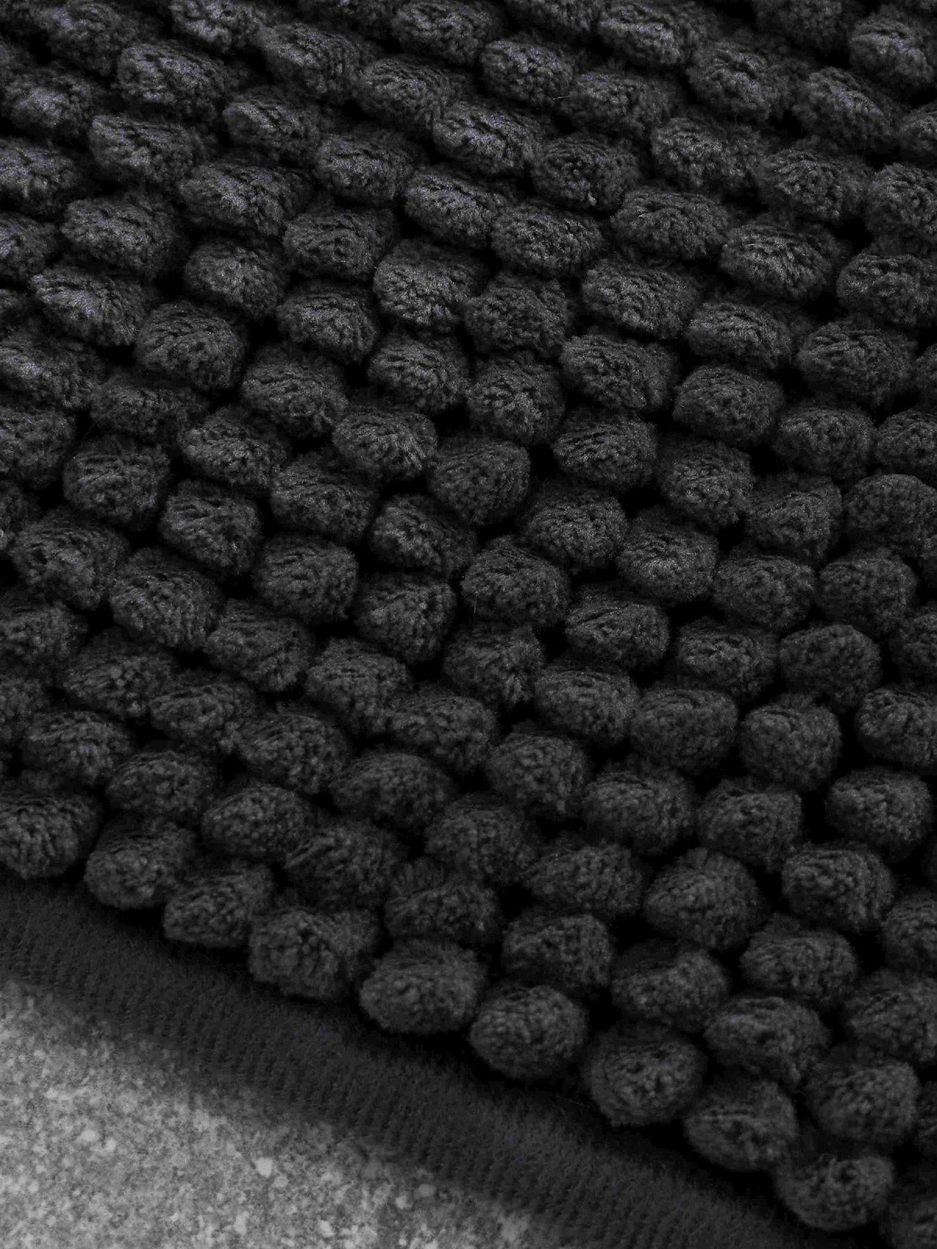 Image 3 of 4 of Catherine Lansfield Catherine Lansfield Bobble Bath Mat Bath Mat 50 X 120 Charcoal