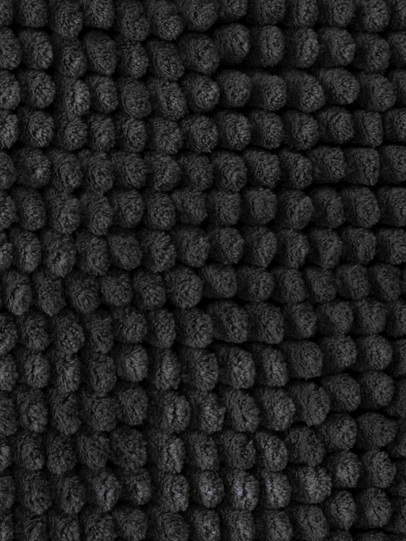 Image 4 of 4 of Catherine Lansfield Catherine Lansfield Bobble Bath Mat Bath Mat 50 X 120 Charcoal