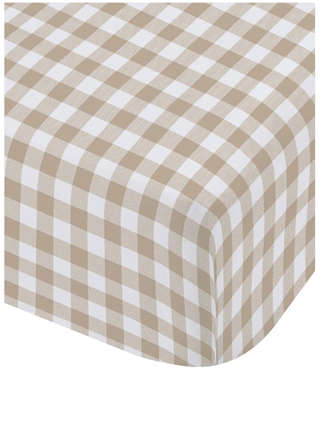 catherine-lansfield-bamford-gingham-check-fitted-sheet-naturalstillFront