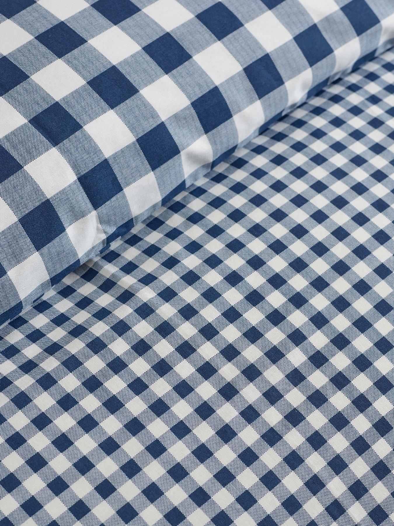 Image 5 of 5 of Catherine Lansfield Bamford Gingham Check Duvet Set Navy