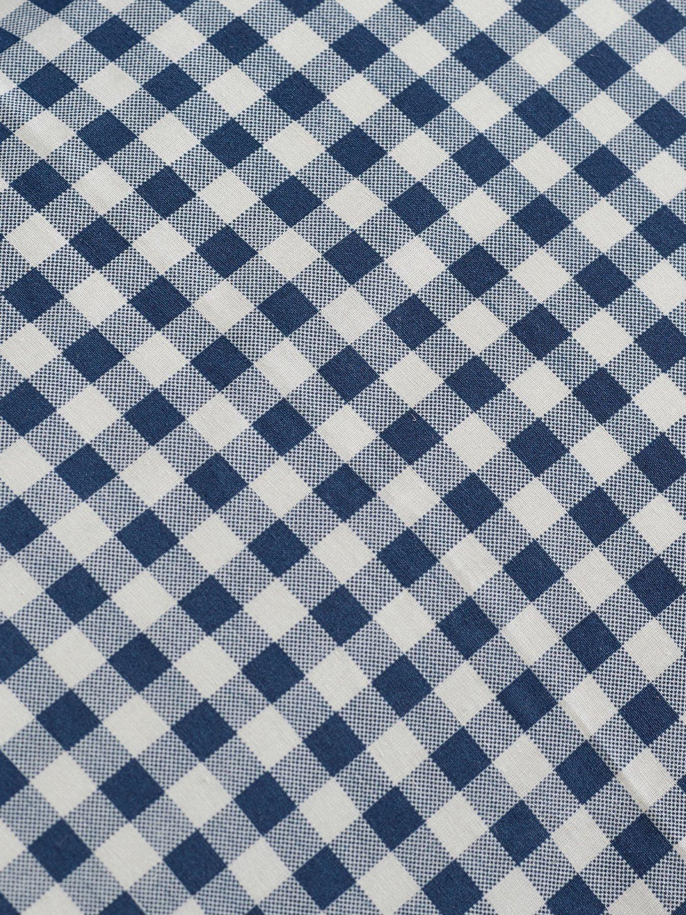 Image 3 of 3 of Catherine Lansfield Bamford Gingham Check Fitted Sheet Navy