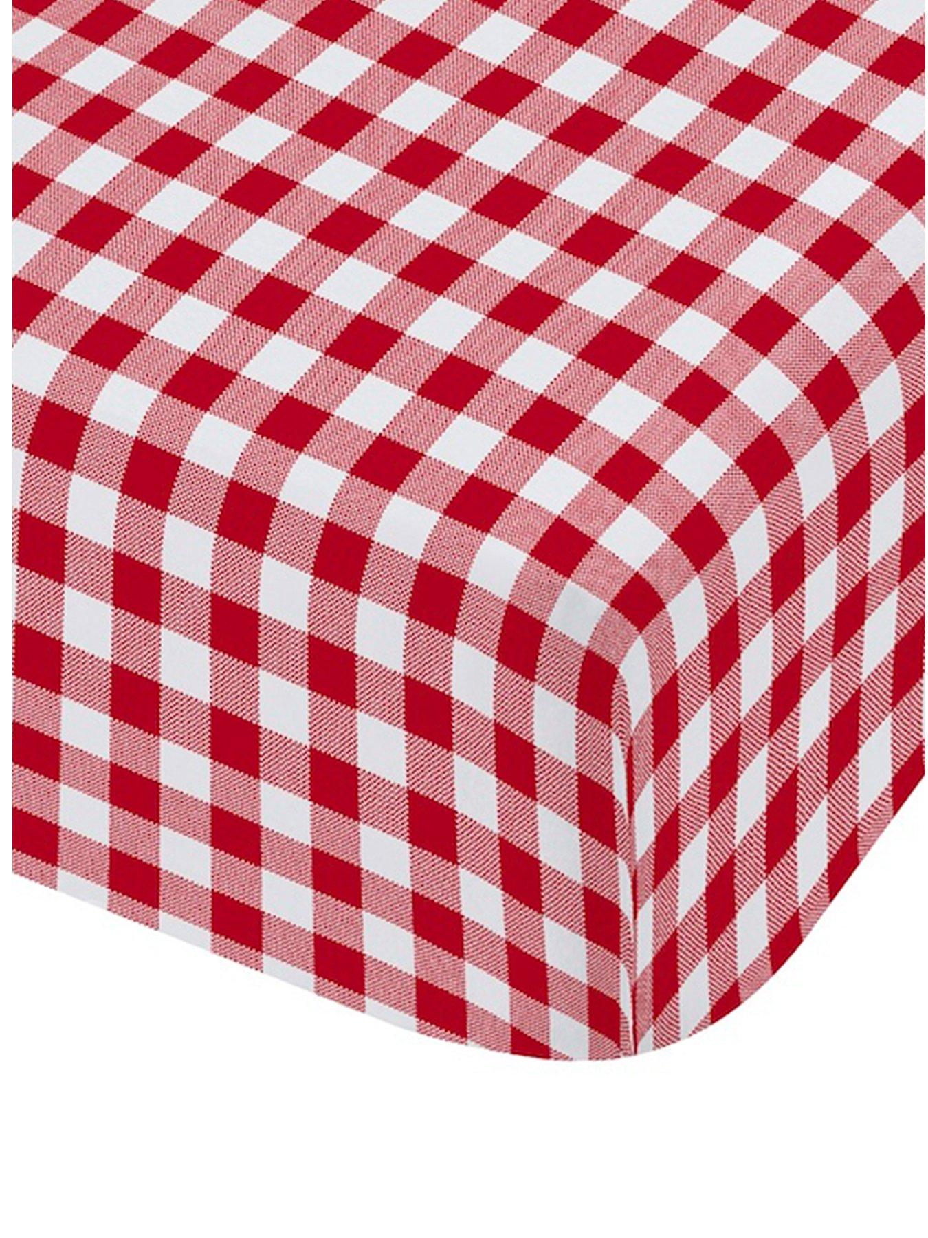 catherine-lansfield-bamford-gingham-check-fitted-sheet-redstillFront