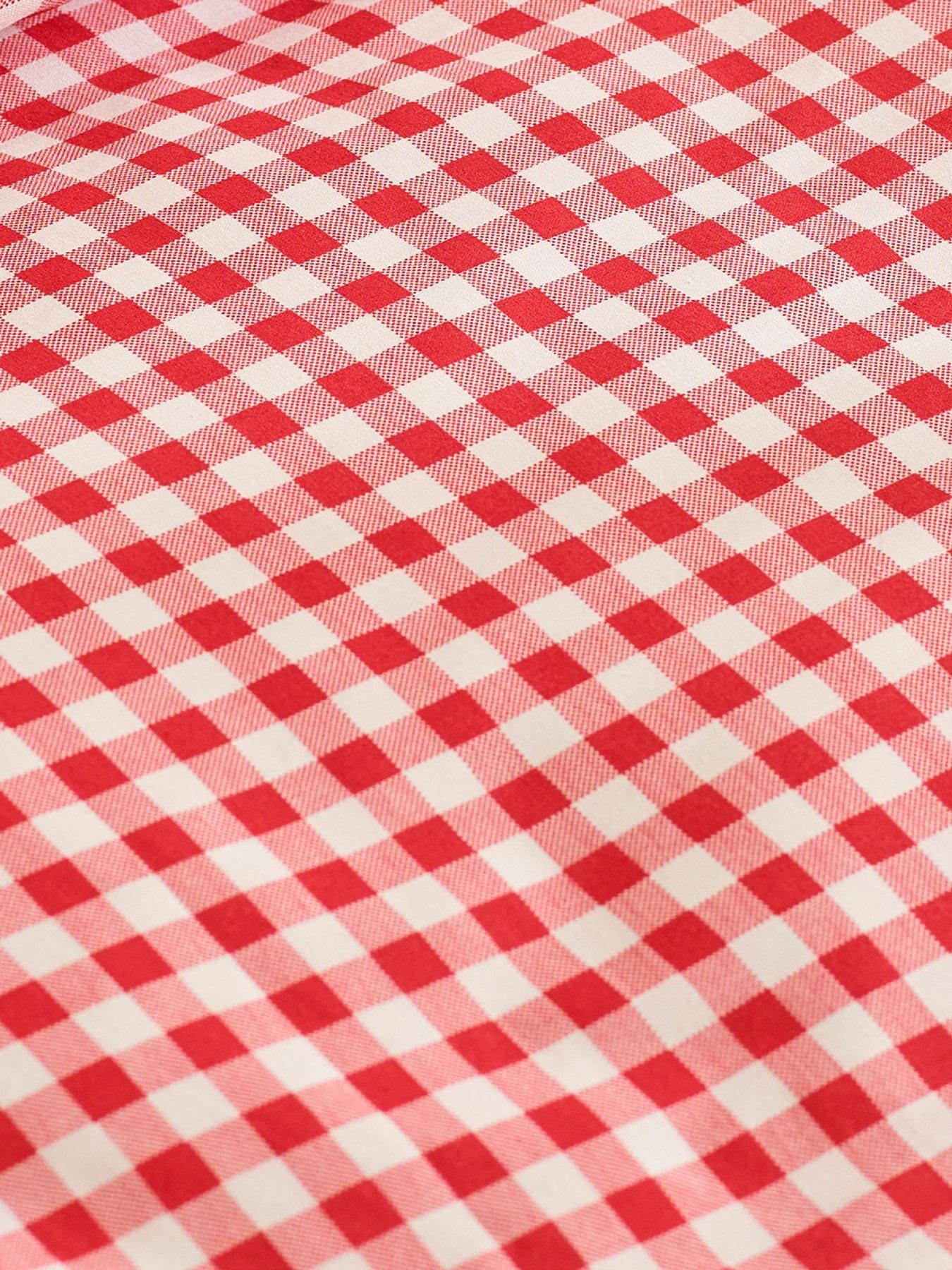 Image 3 of 3 of Catherine Lansfield Bamford Gingham Check Single Sheet Red