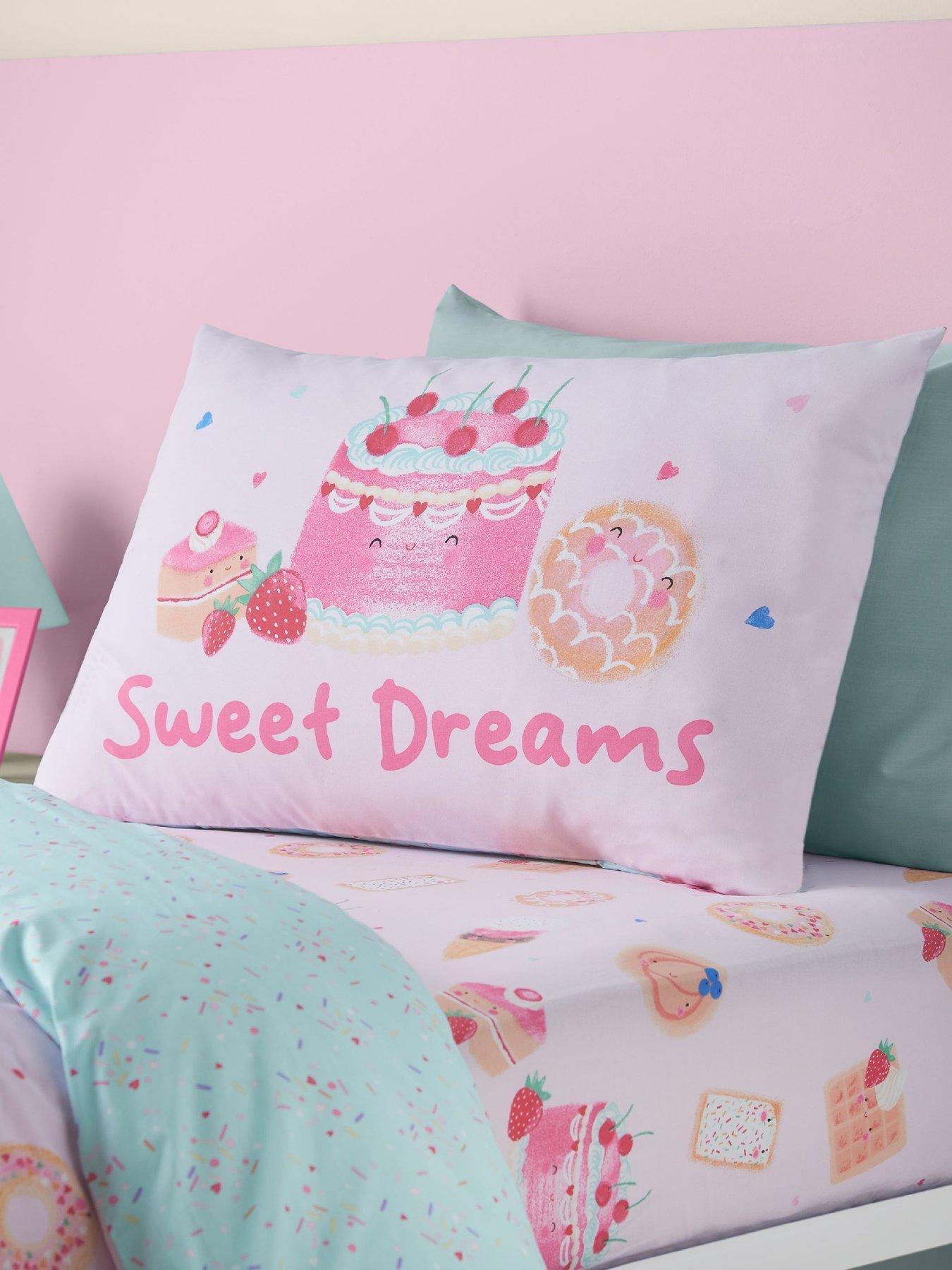 Image 4 of 5 of Catherine Lansfield Sweet Treats Duvet Set Pink