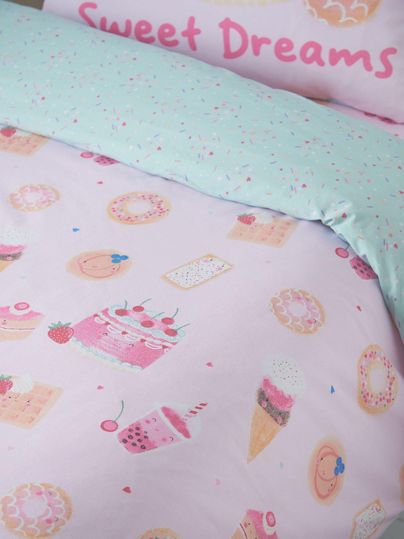 Image 5 of 5 of Catherine Lansfield Sweet Treats Duvet Set Pink
