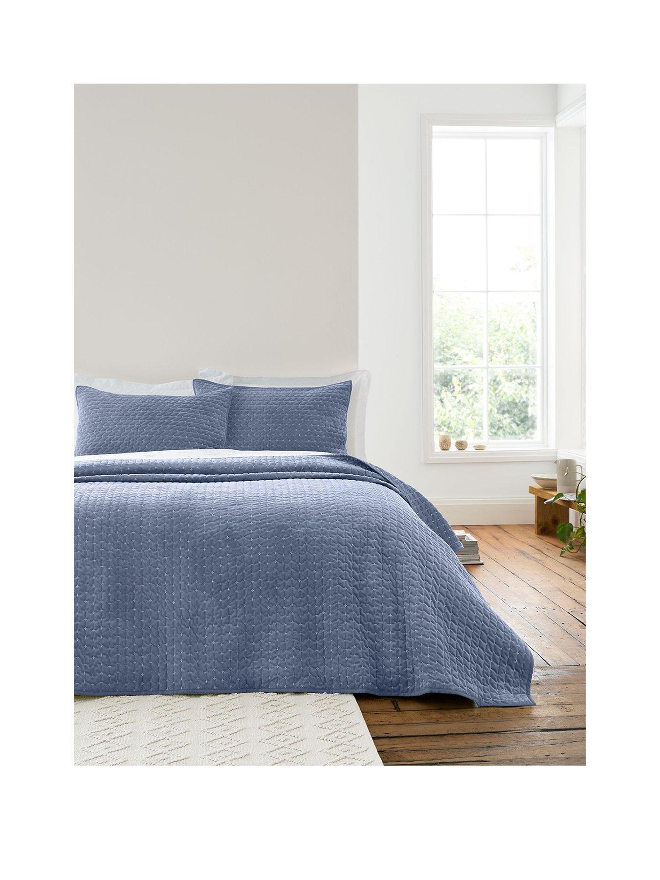 Image 2 of 4 of Bianca Attica Velvet Lightly Quilted Bedspread