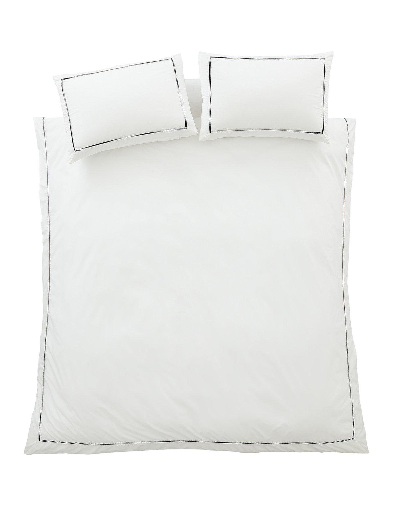Image 2 of 6 of Bianca Contrast Trim 100% Cotton Duvet Set