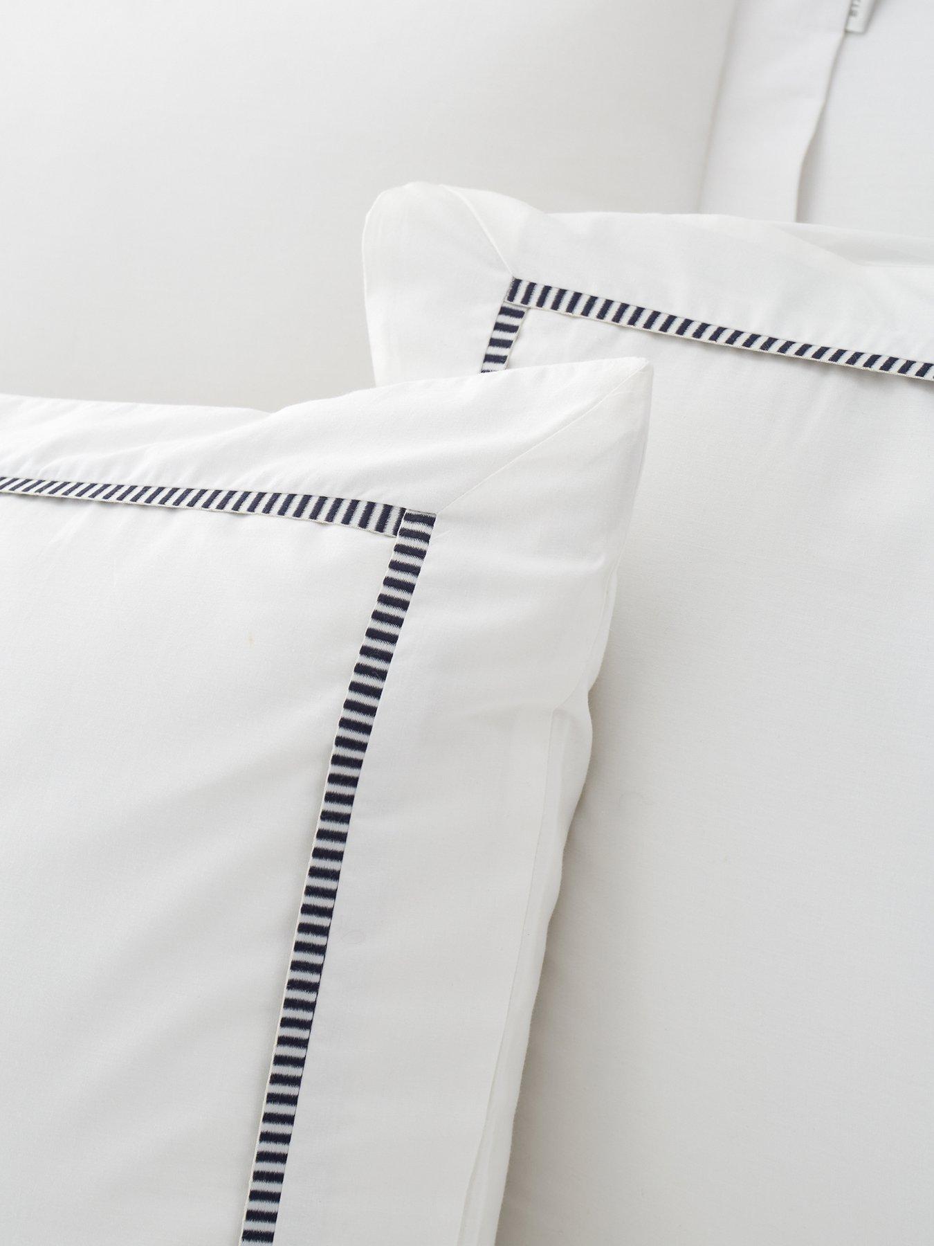 Image 4 of 6 of Bianca Contrast Trim 100% Cotton Duvet Set