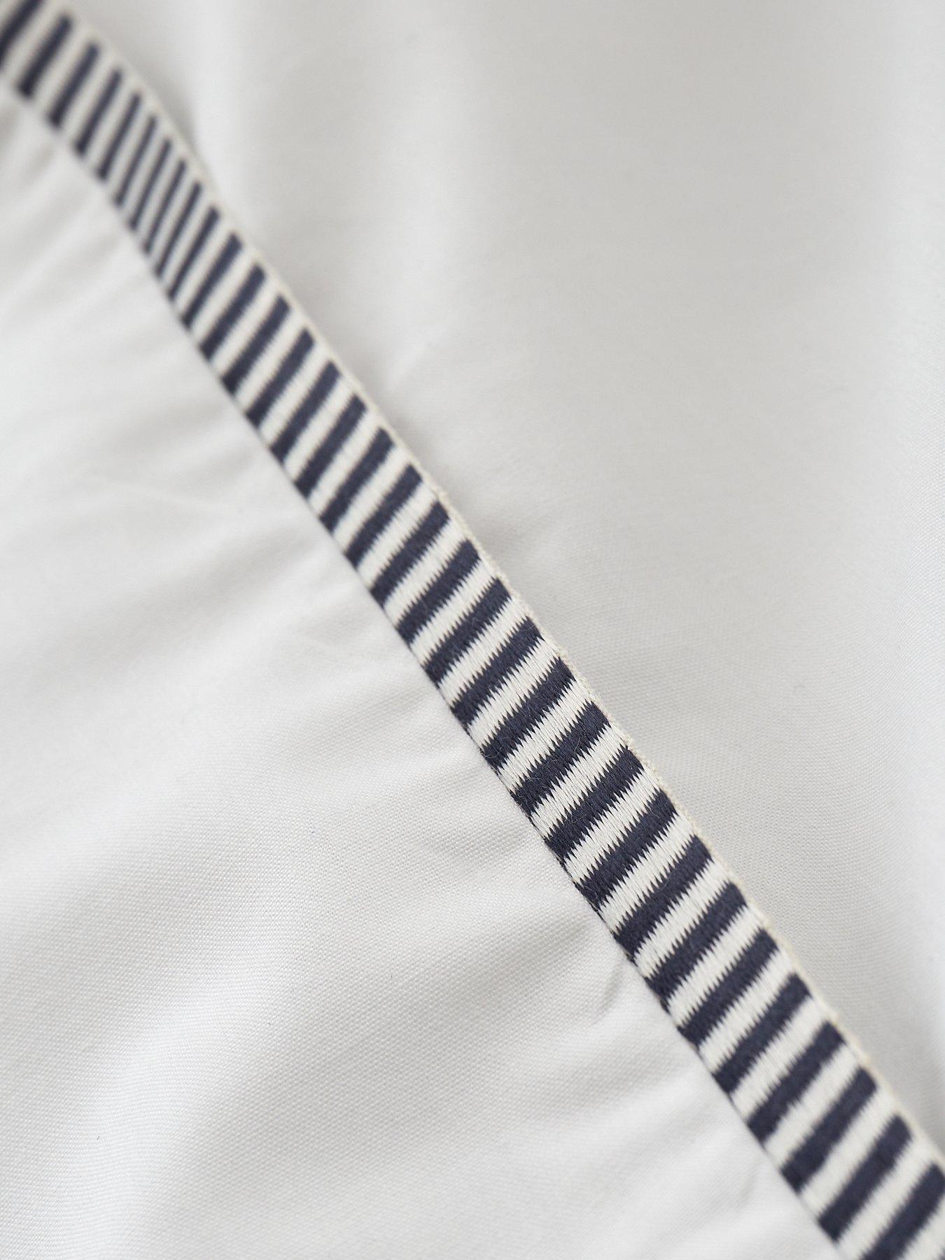 Image 6 of 6 of Bianca Contrast Trim 100% Cotton Duvet Set