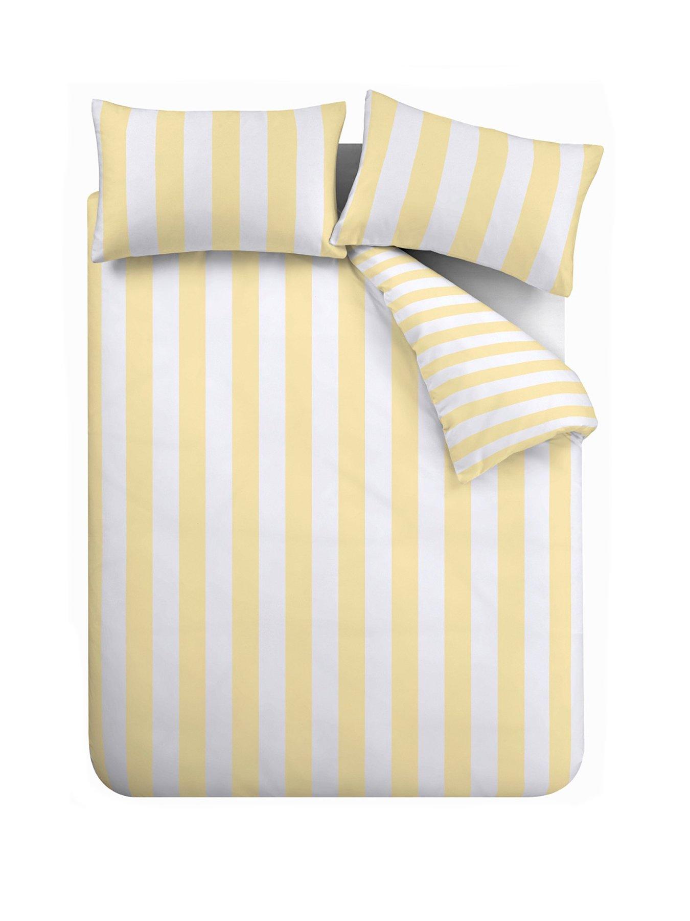catherine-lansfield-cove-stripe-duvet-set-yellowstillFront