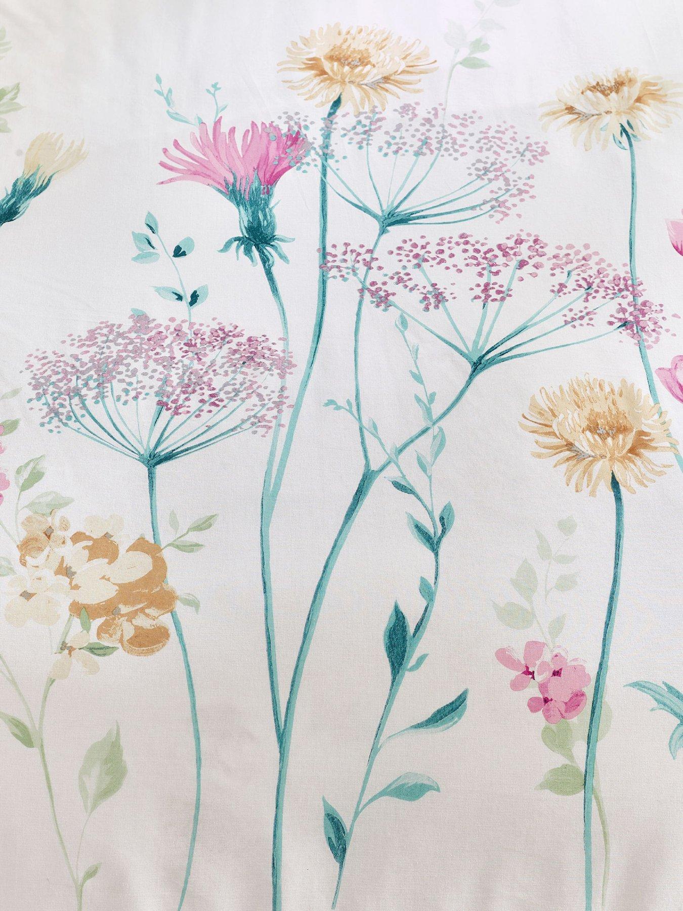 Image 5 of 6 of Catherine Lansfield Meadowsweet Floral Duvet Set Bright