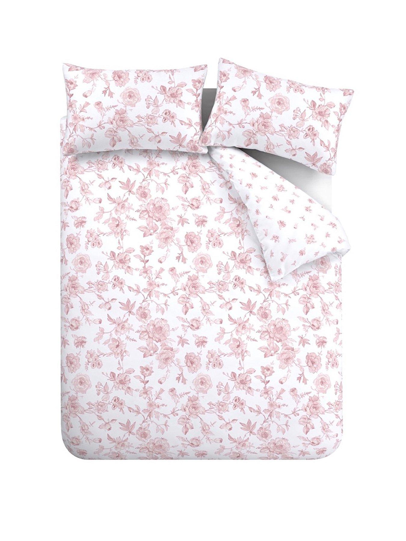 Image 2 of 5 of Catherine Lansfield Mirabelle Duvet Set Pink