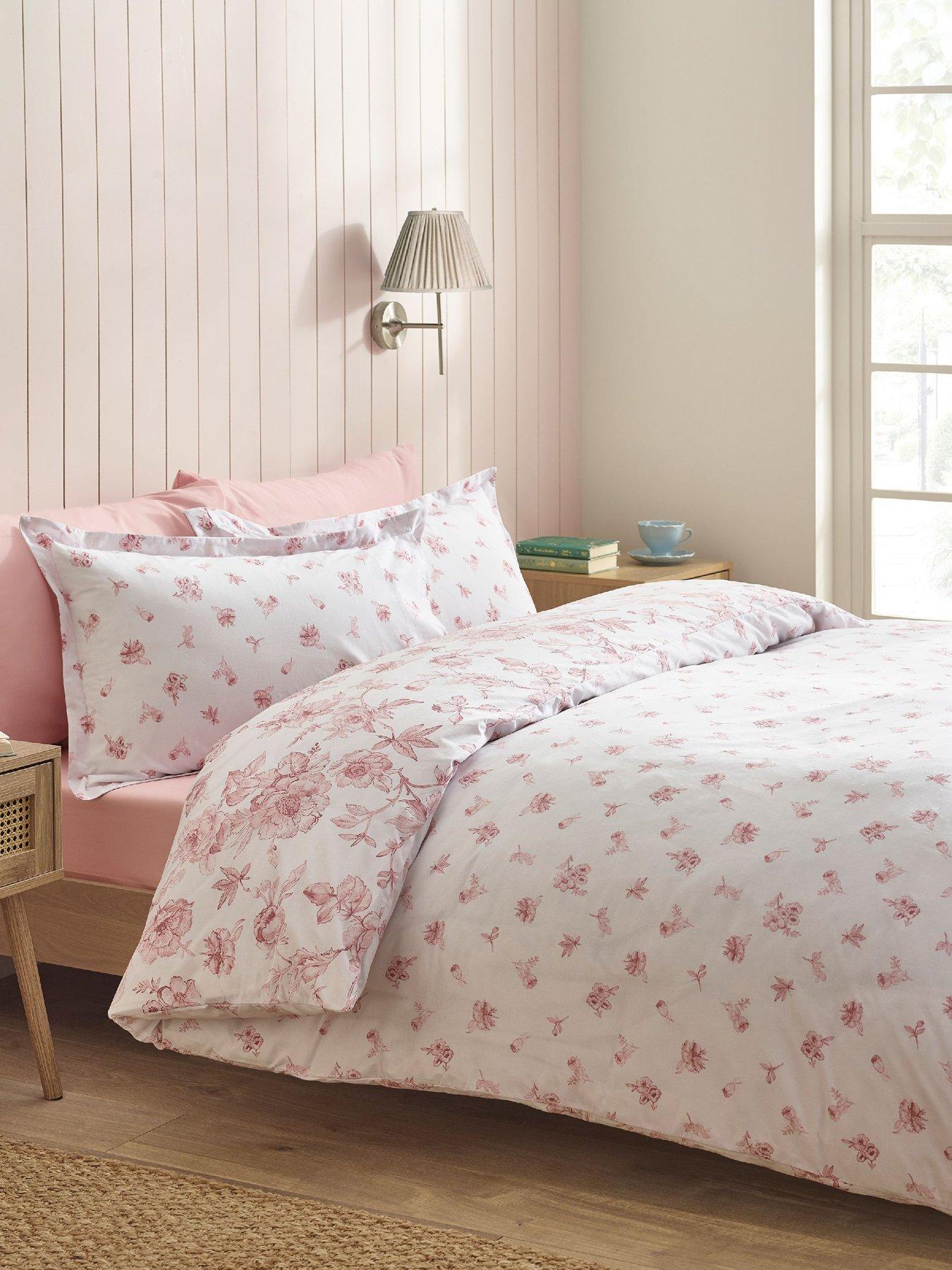 Image 3 of 5 of Catherine Lansfield Mirabelle Duvet Set Pink
