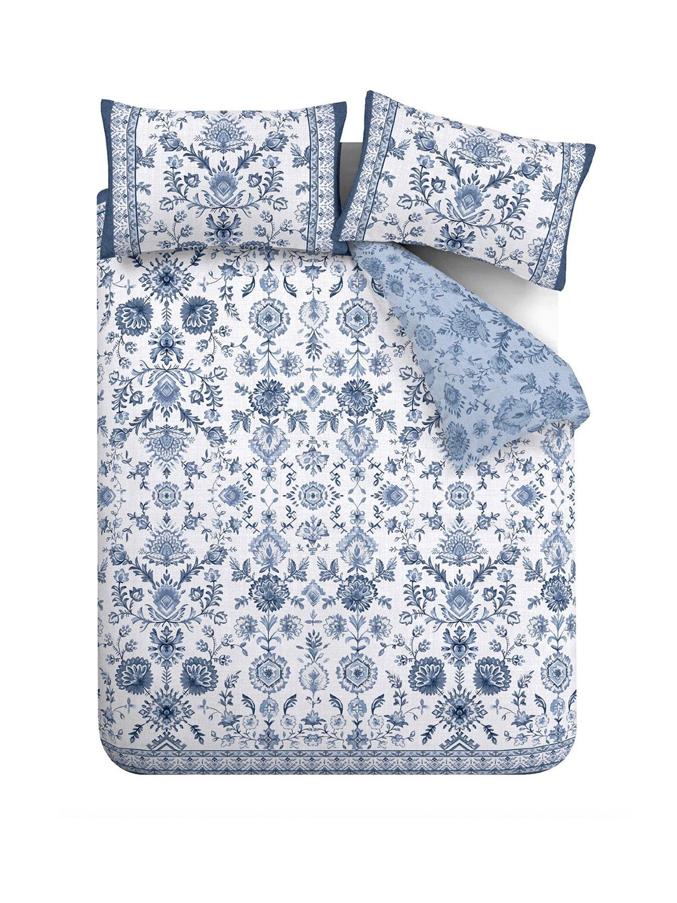 catherine-lansfield-zoukara-floral-duvet-set-bluestillFront
