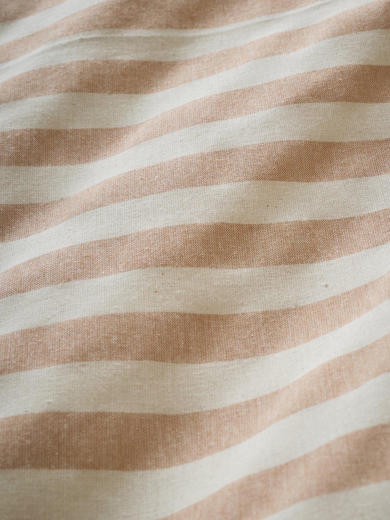 Image 6 of 6 of Pineapple Elephant Cotton Rich Woven Stripe Duvet Set Clay