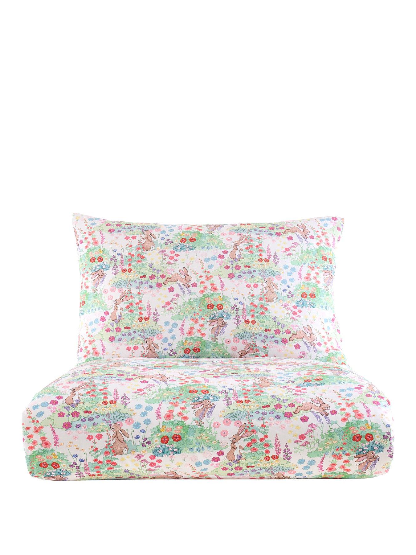 Image 2 of 6 of Belle & Boo Meadow Bunnies 100% Cotton Duvet Set Blue