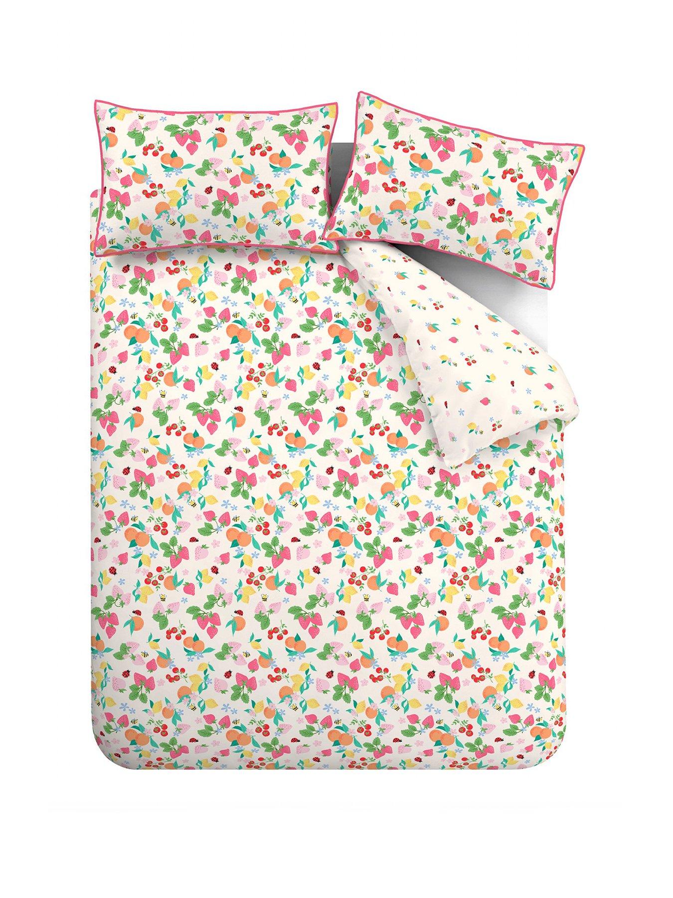 Image 2 of 5 of Catherine Lansfield Fruity Friends Duvet Set Bright