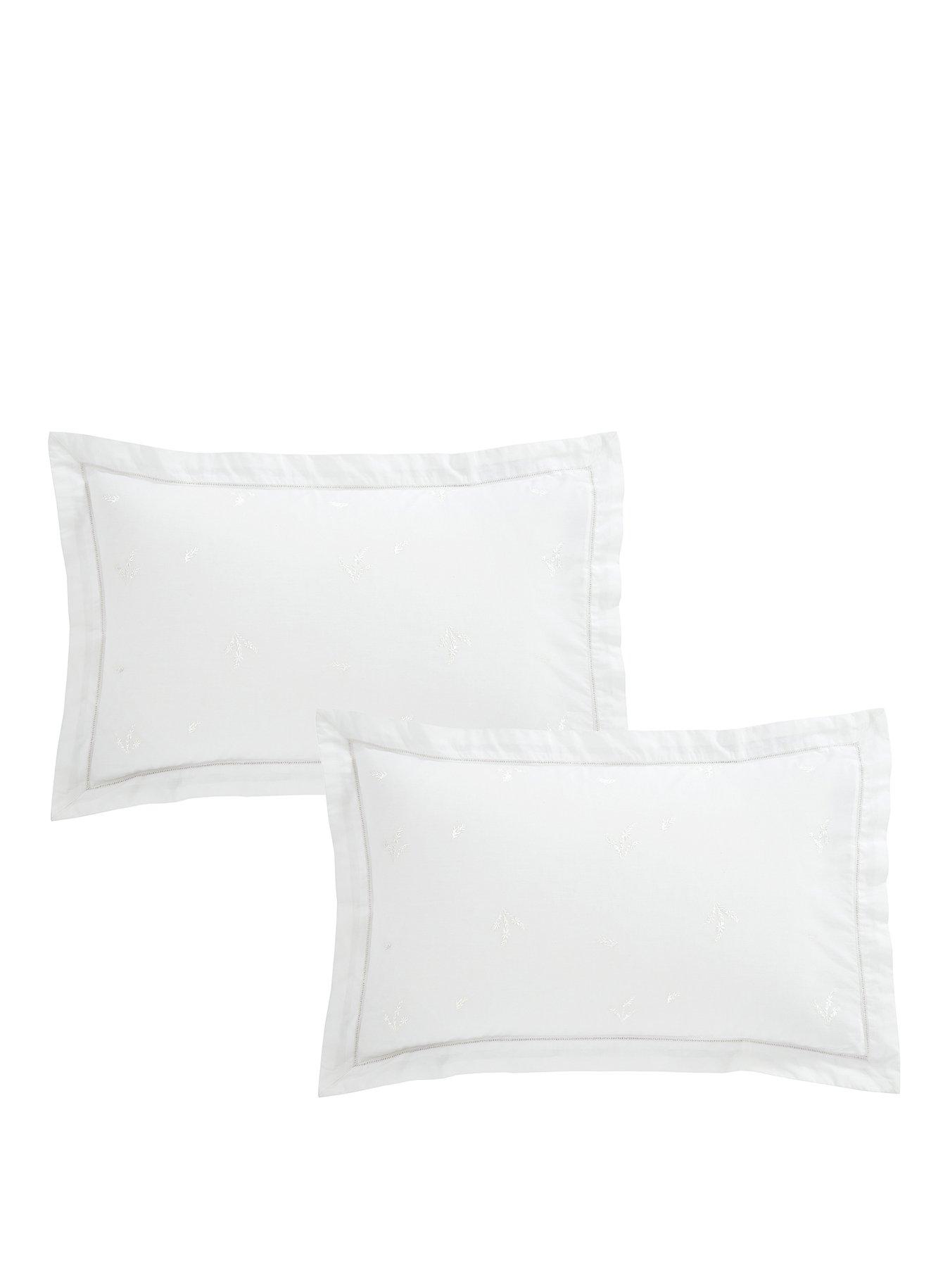 Image 2 of 4 of Bianca Lottie 100% Cotton Embroidery Oxford Pillowcase