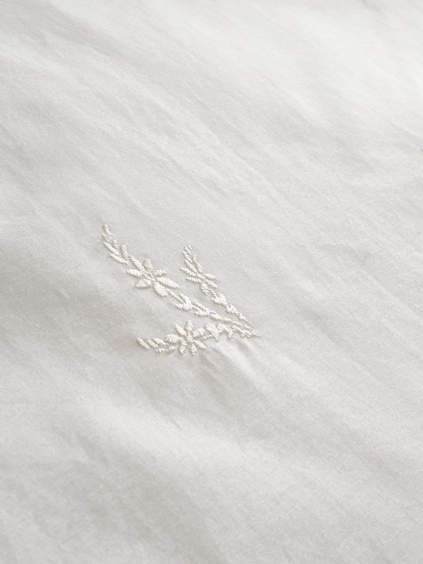 Image 4 of 4 of Bianca Lottie 100% Cotton Embroidery Oxford Pillowcase