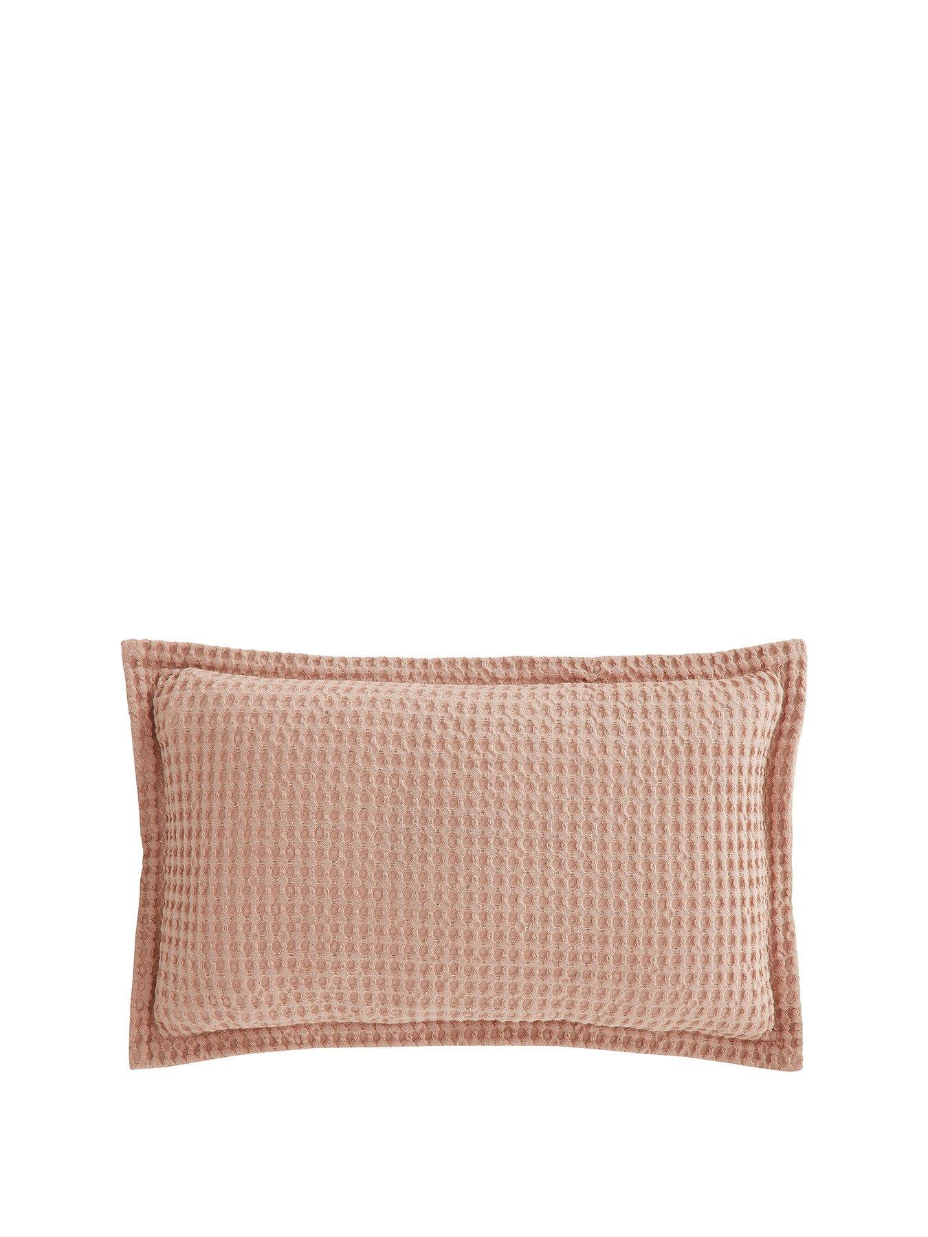 Image 2 of 4 of Pineapple Elephant Jaipur Waffle 100% Cotton Filled Cushion 30x50 Pink
