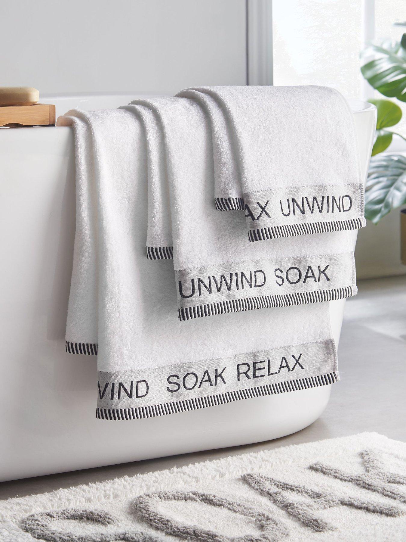 Catherine Lansfield Relax And Unwind Towel Collection
