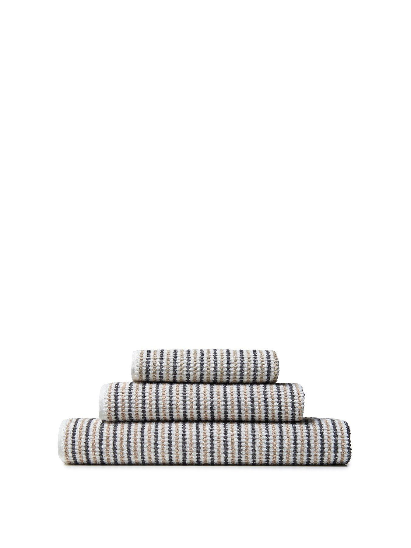 catherine-lansfield-rice-weave-stripe-100-cotton-hand-towel-50-x-90-greystillFront