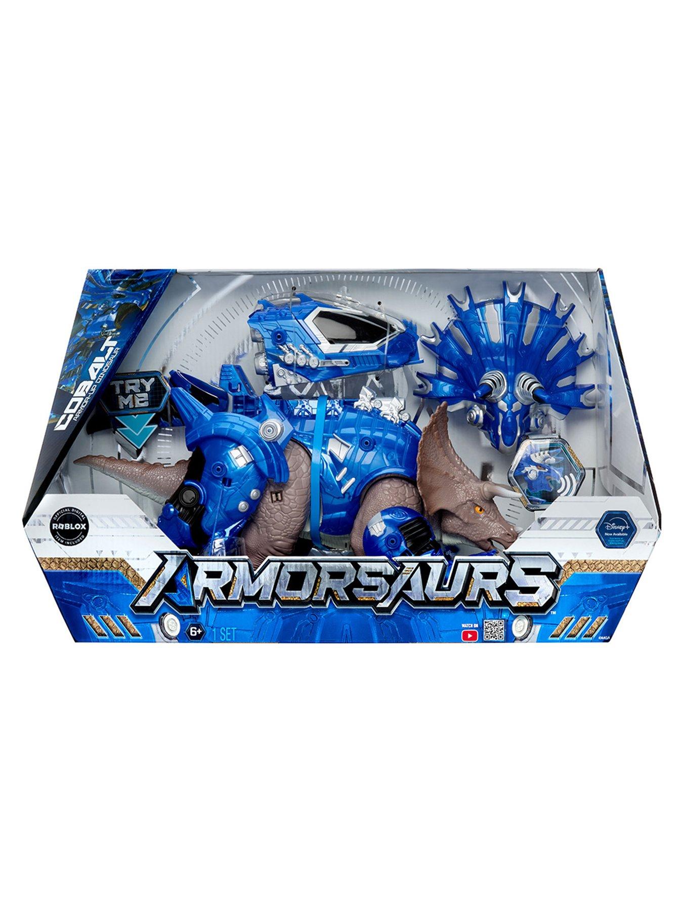 Image 7 of 8 of Armorsaurs Armorsaurs Armor-Up Dinosaur- Triceratops - Cobalt