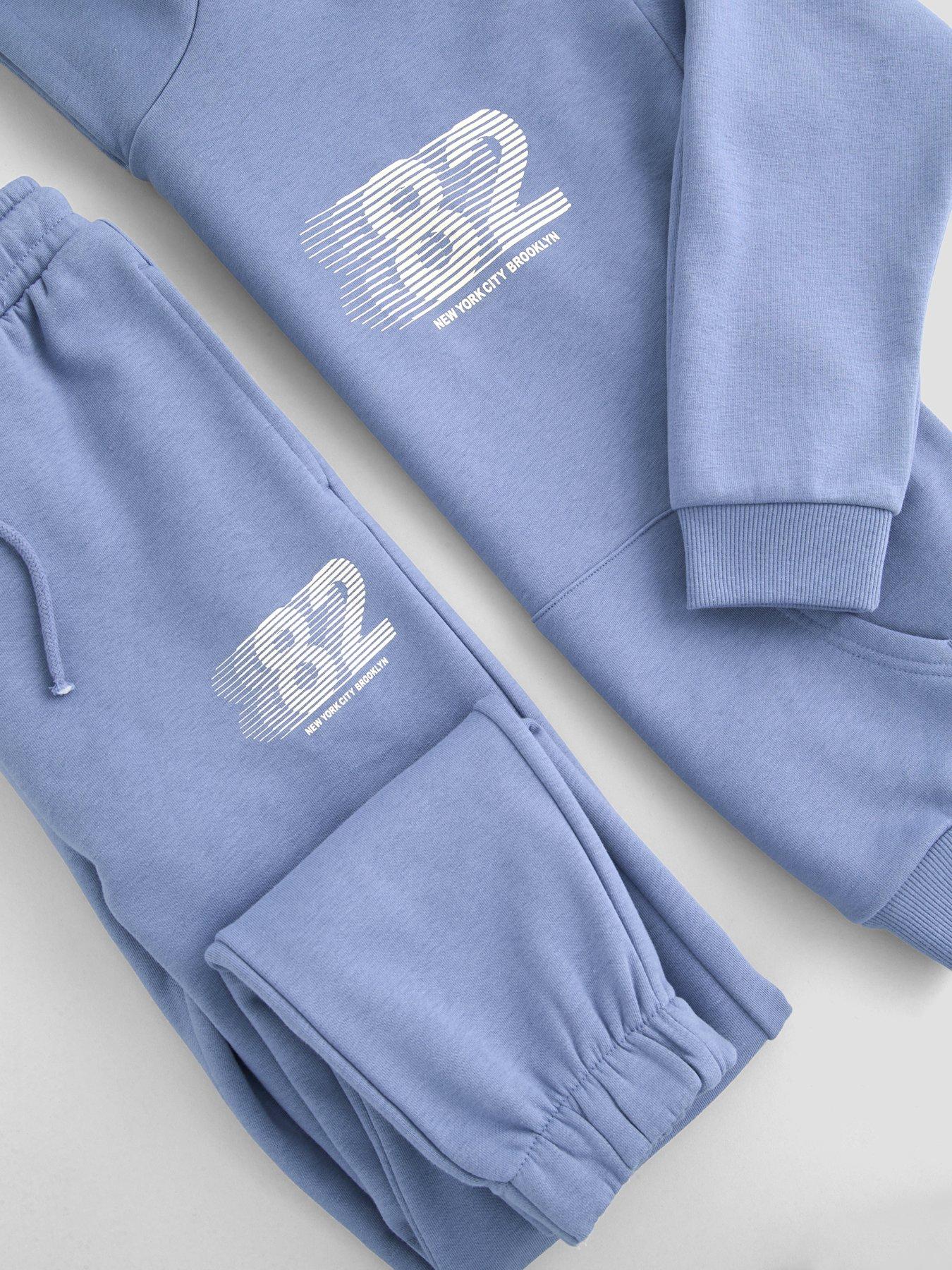 Image 4 of 5 of The Very Collection Boys Graphic Hoodie &amp; Joggers Set - Blue