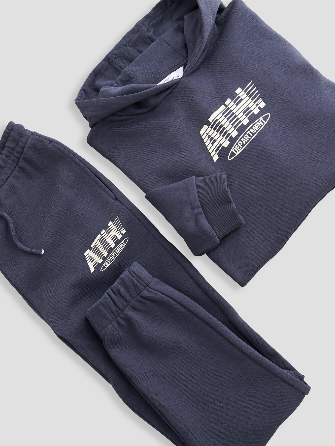 Image 3 of 6 of The Very Collection Boys Graphic Hoodie &amp; Joggers Set (3-16 years) - Blue