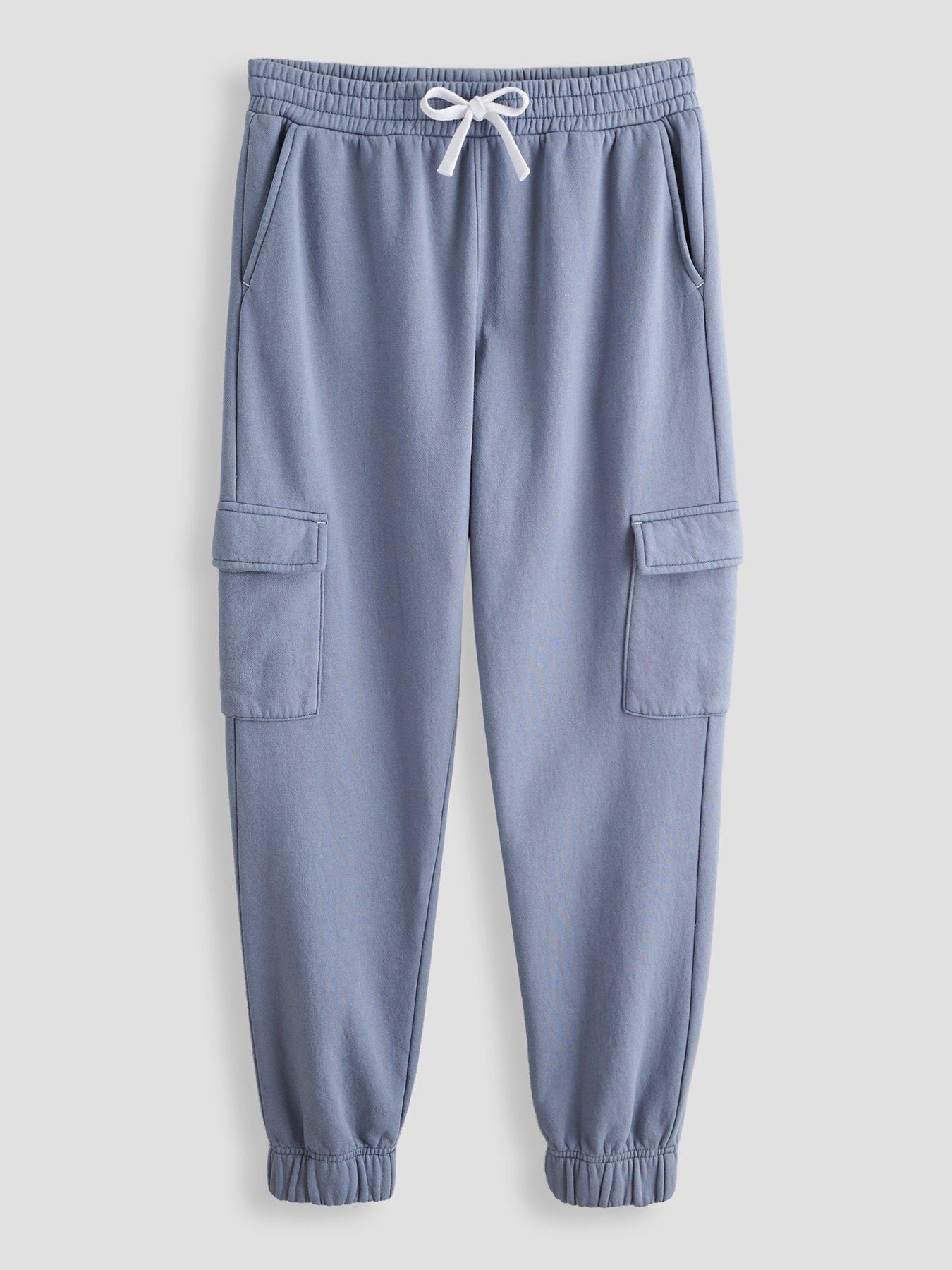 The Very Collection Boys Washed Cargo Basic Joggers - Blue