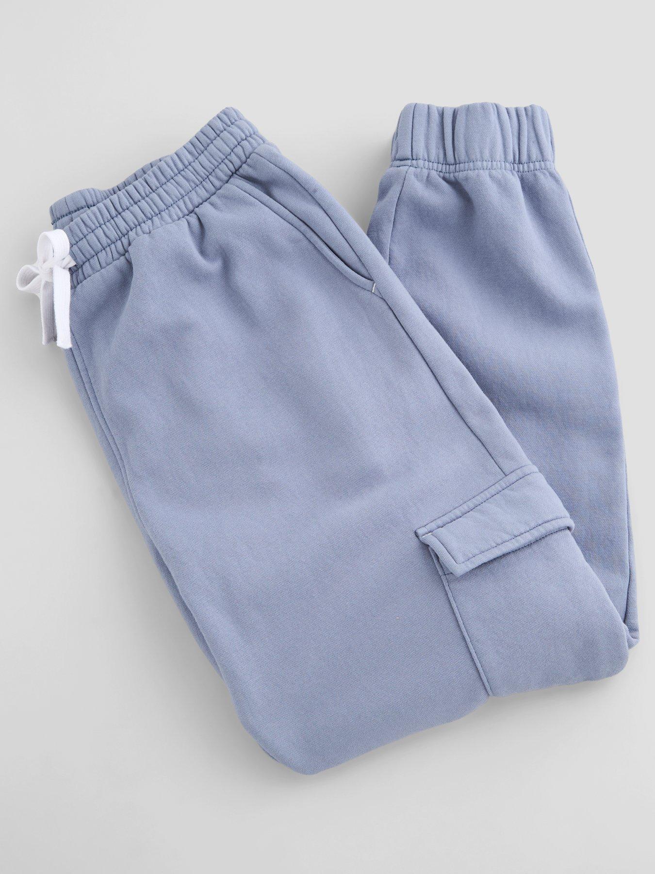 Image 3 of 6 of The Very Collection Boys Washed Cargo Joggers (3-16 years) - Blue
