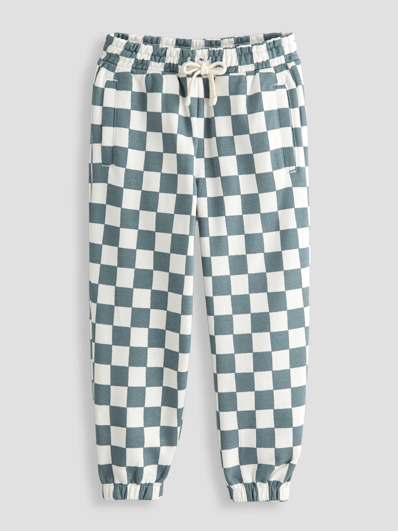 Image 1 of 4 of The Very Collection Boys Cotton Checker Board Joggers (9 months - 7 years) - Multi