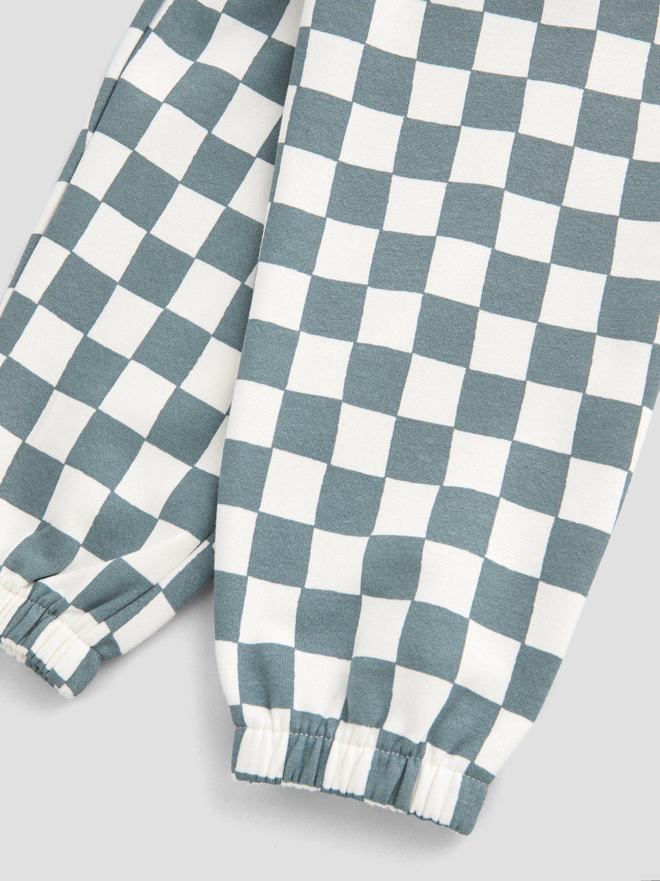 Image 4 of 4 of The Very Collection Boys Cotton Checker Board Joggers (9 months - 7 years) - Multi