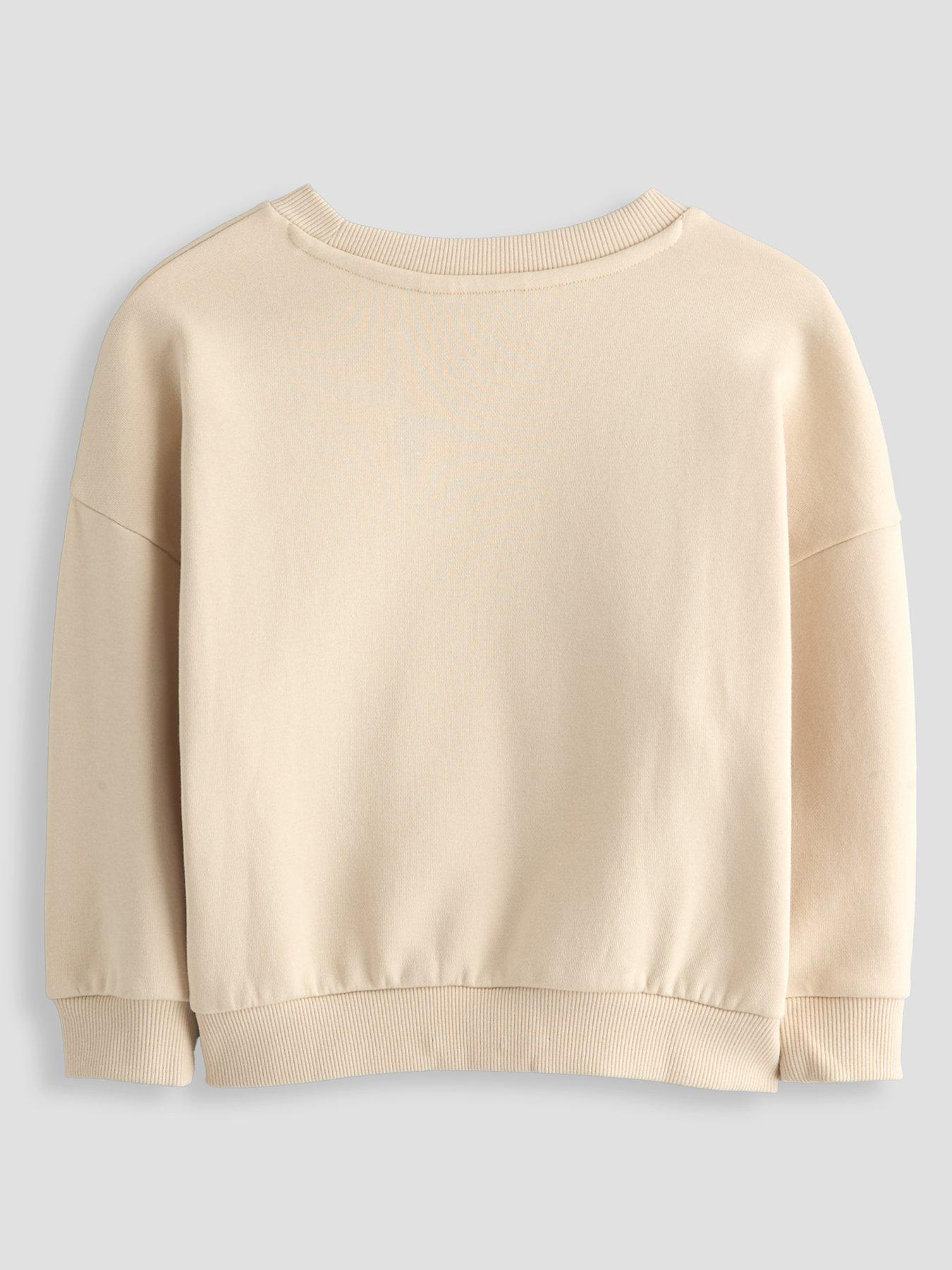 Image 2 of 4 of The Very Collection Boys Croissant Breakfast Graphic Sweats (9 months - 7 years) - Beige