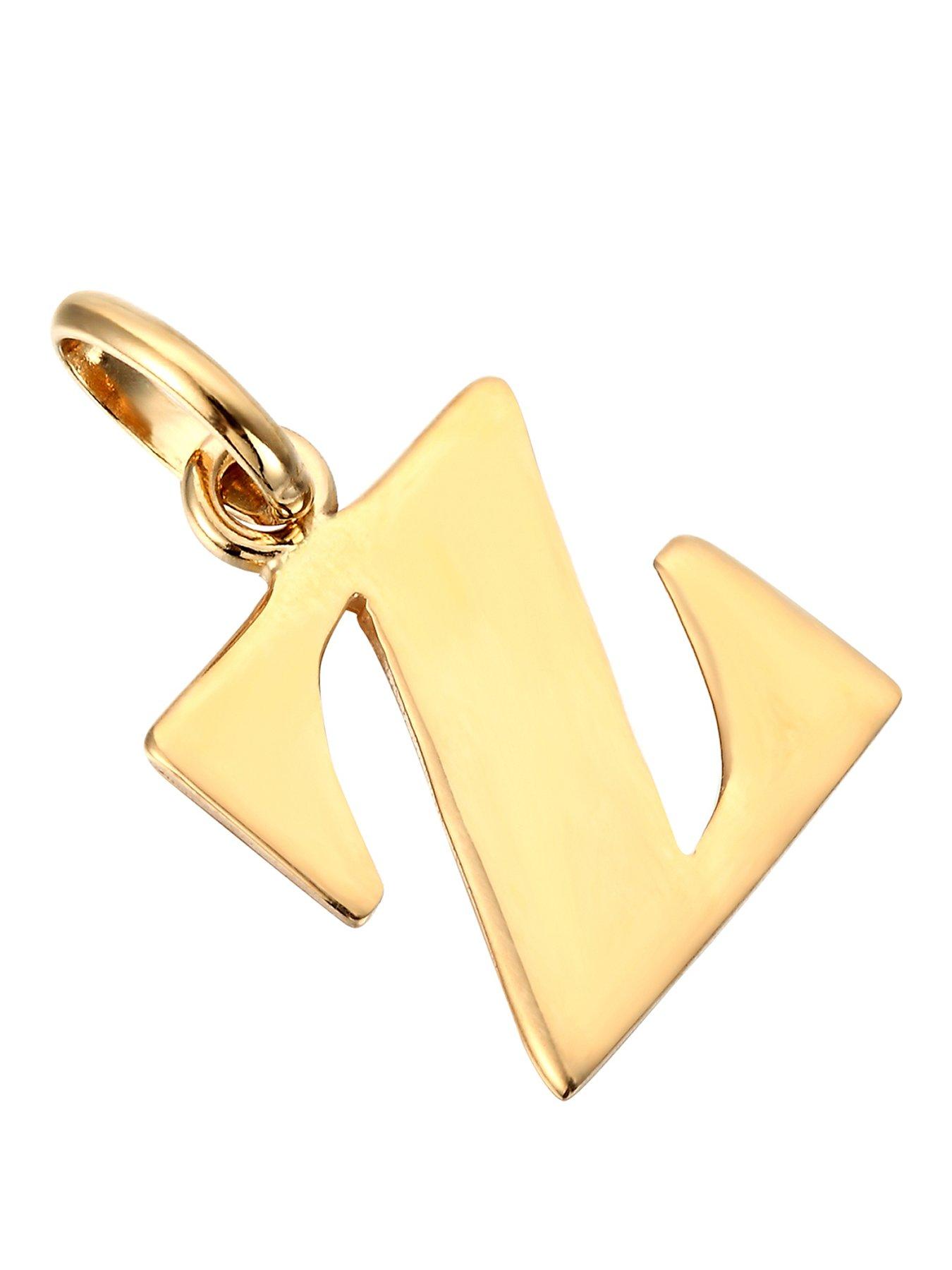 Seol + Gold 18ct Gold Vermeil Alphabet Letter Charm Pendant (all alphabet)