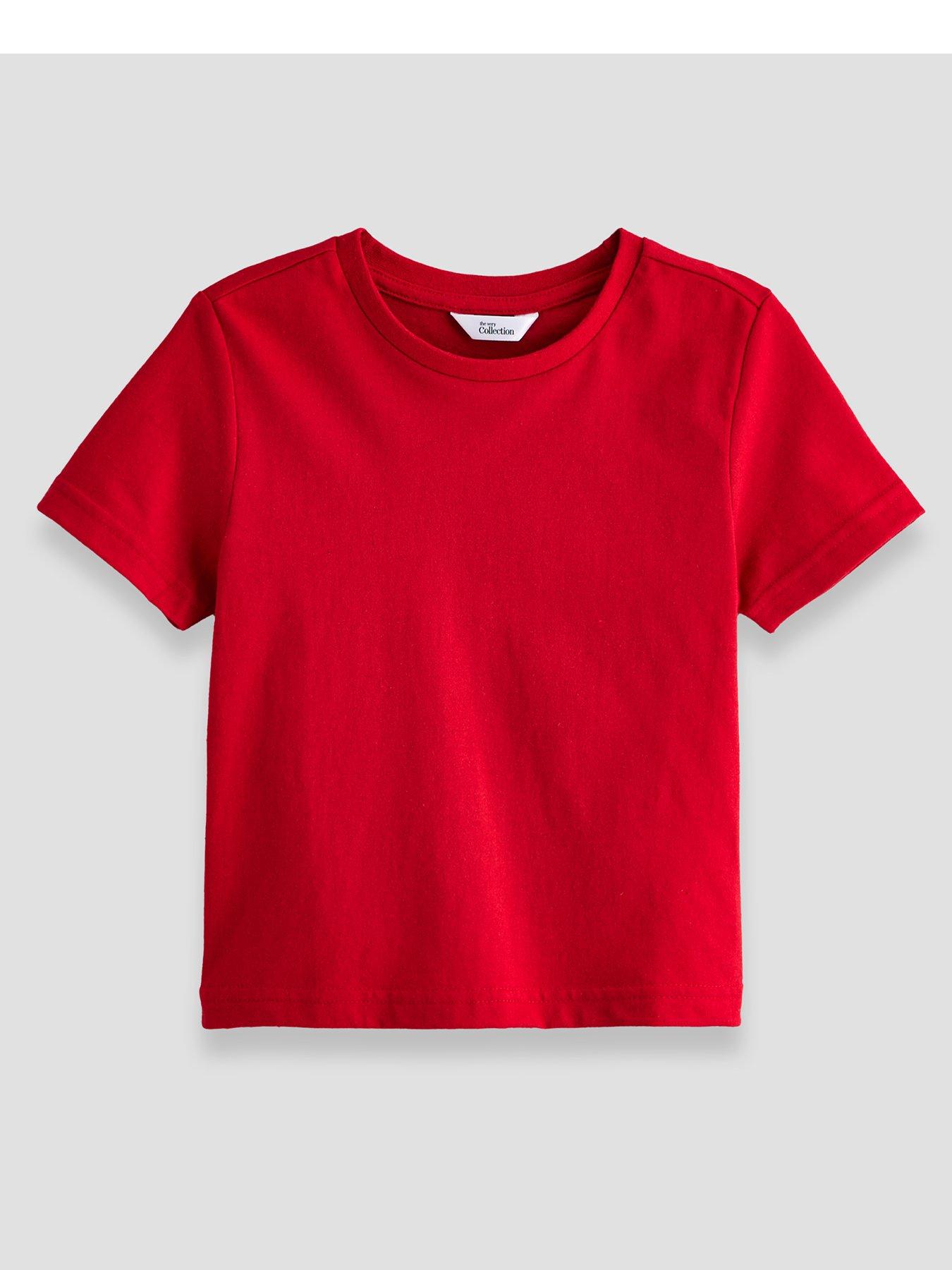 Image 2 of 5 of The Very Collection Boys 4 Pack Basic T-shirt - Multi