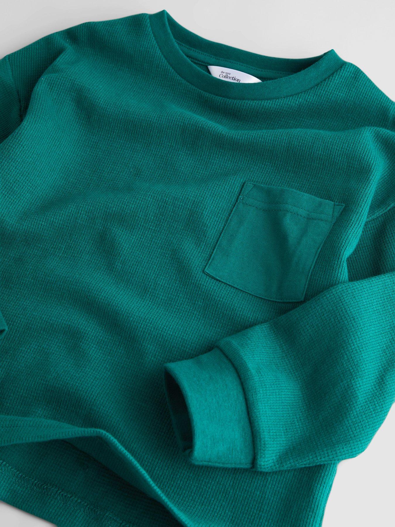 Image 5 of 5 of The Very Collection Boys 3 Pack Waffle Basic T-Shirts (9 months - 7 years) - Multi