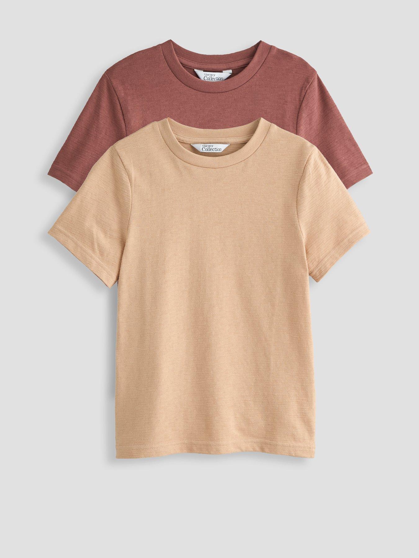 Image 1 of 5 of The Very Collection Boys 2 Pack Jacquard T-shirt (3-16 years) - Multi
