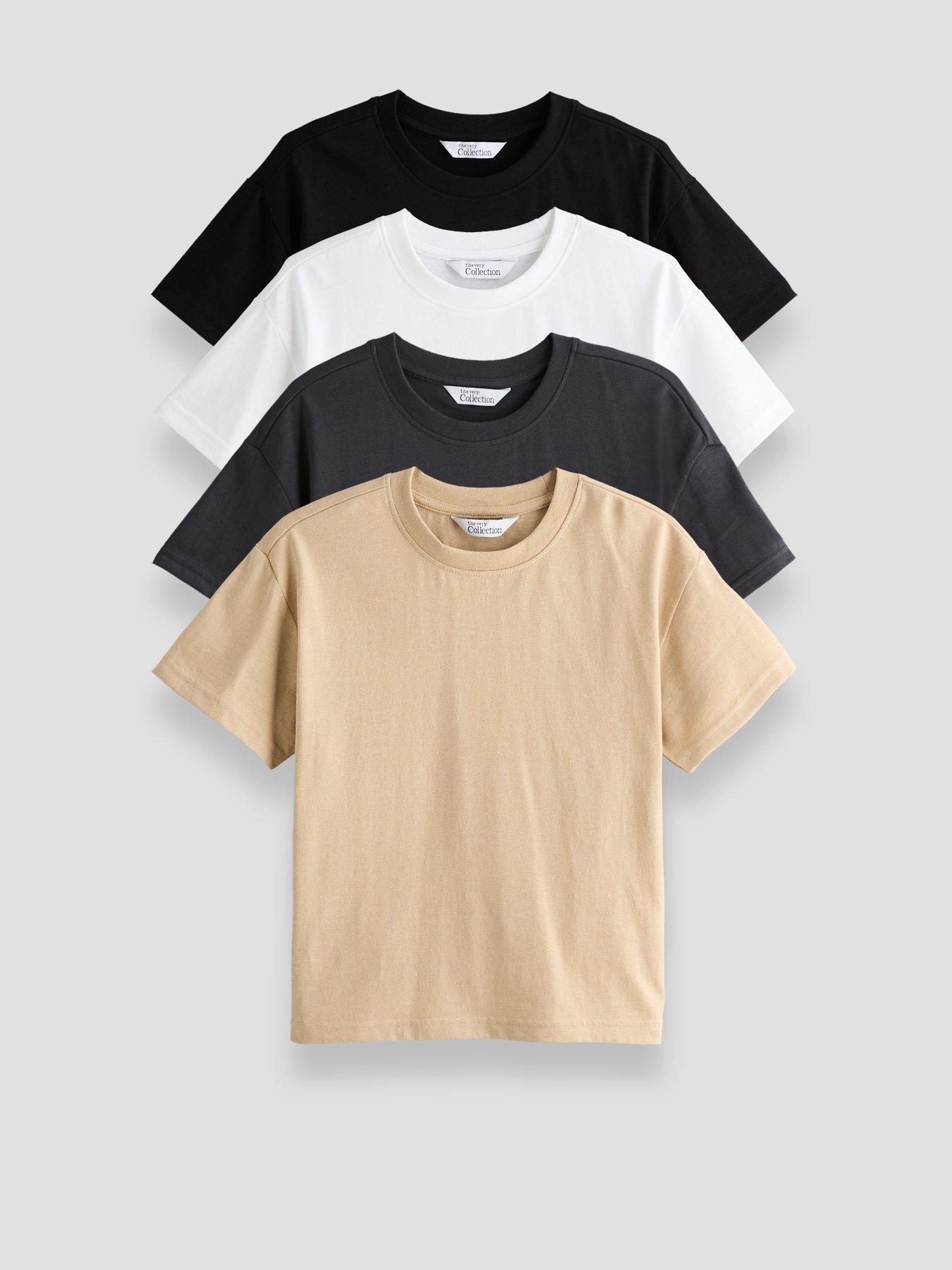Image 1 of 5 of The Very Collection Boys 4 Pack T-Shirt (3-16 years) - Multi