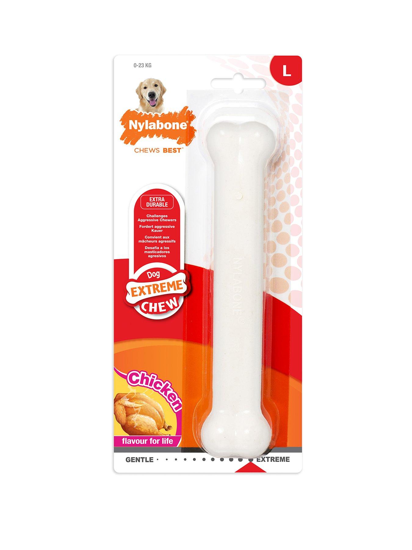 Image 1 of 7 of Nylabone Dog Extreme Chew Toy Chicken Flavour Large