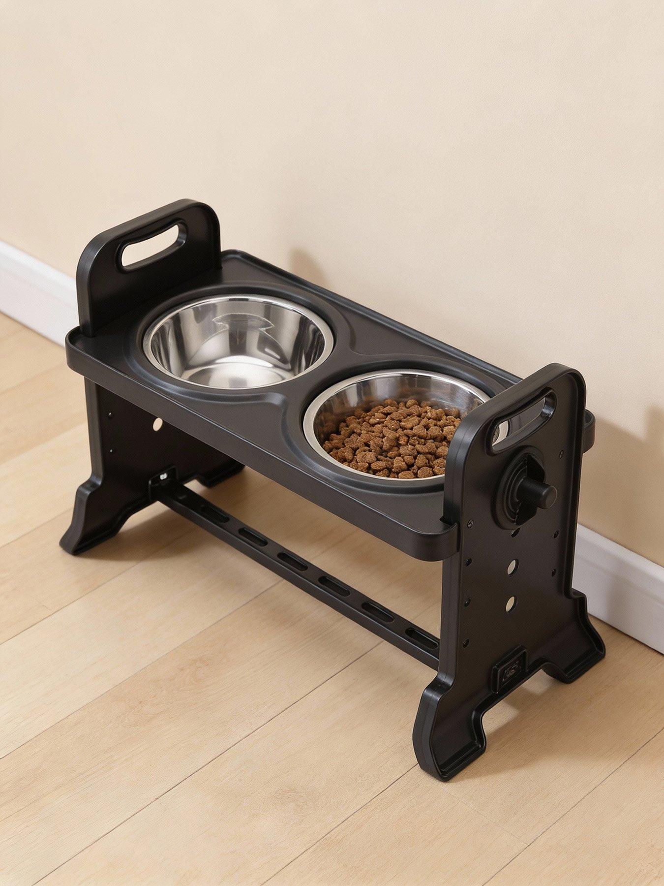 Image 4 of 7 of Living and Home Elevated Feeder with 2 Stainless Steel Bowls