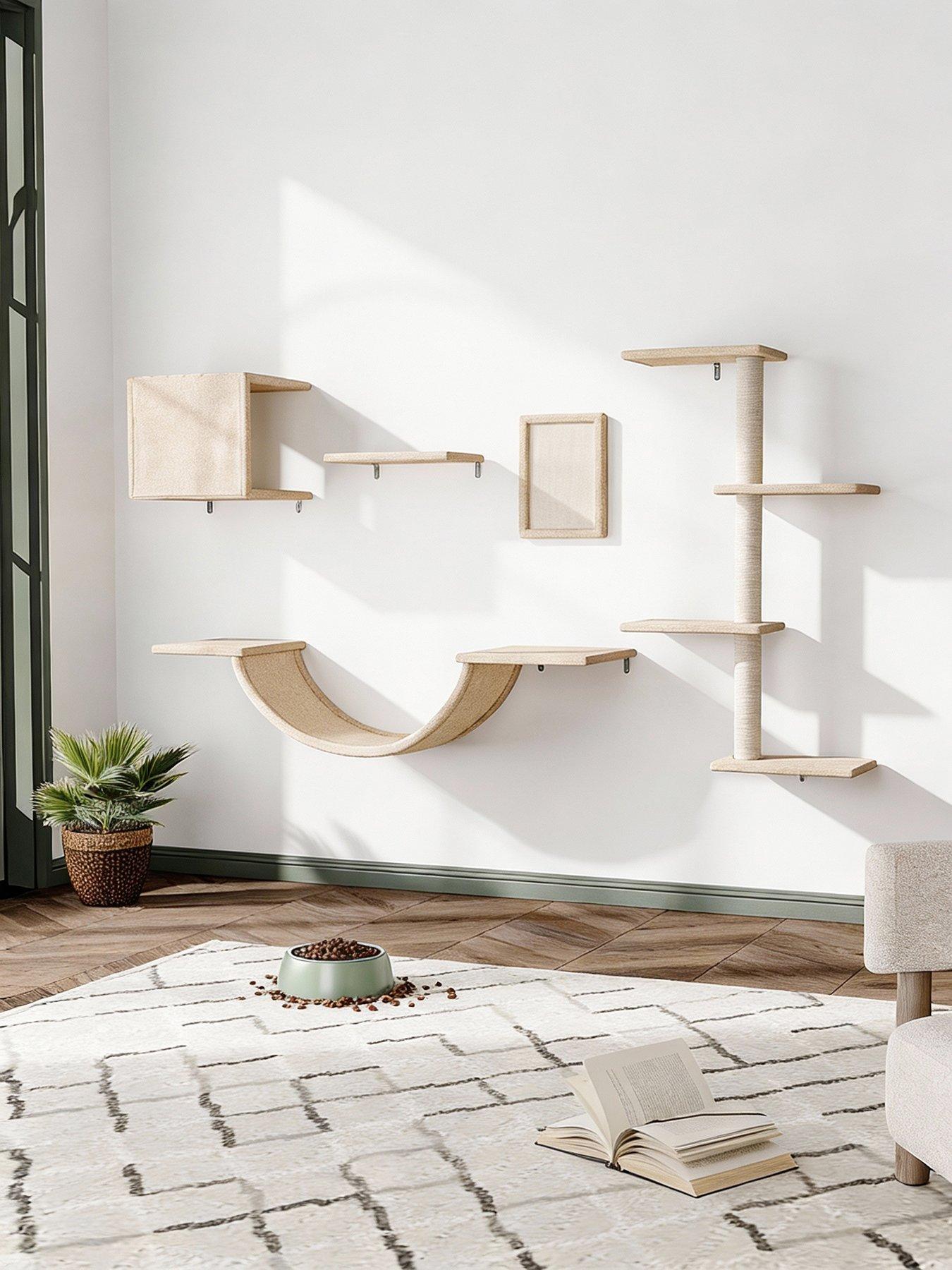 living-and-home-cat-tree-set-with-hammock-and-jumping-platformoutfit