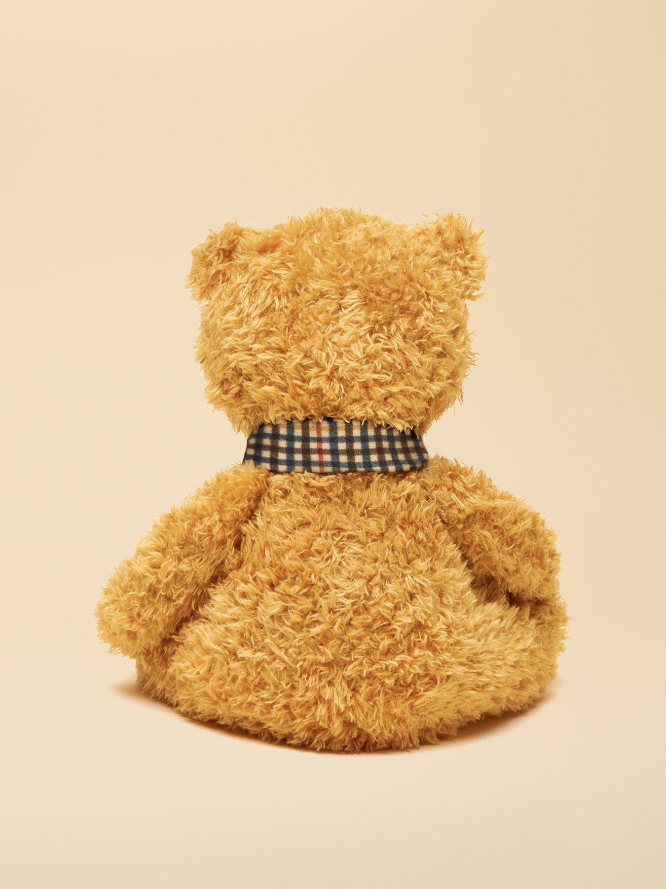 Image 5 of 7 of Joules Traditional Bear With Henson Check Scarf Dog Toy