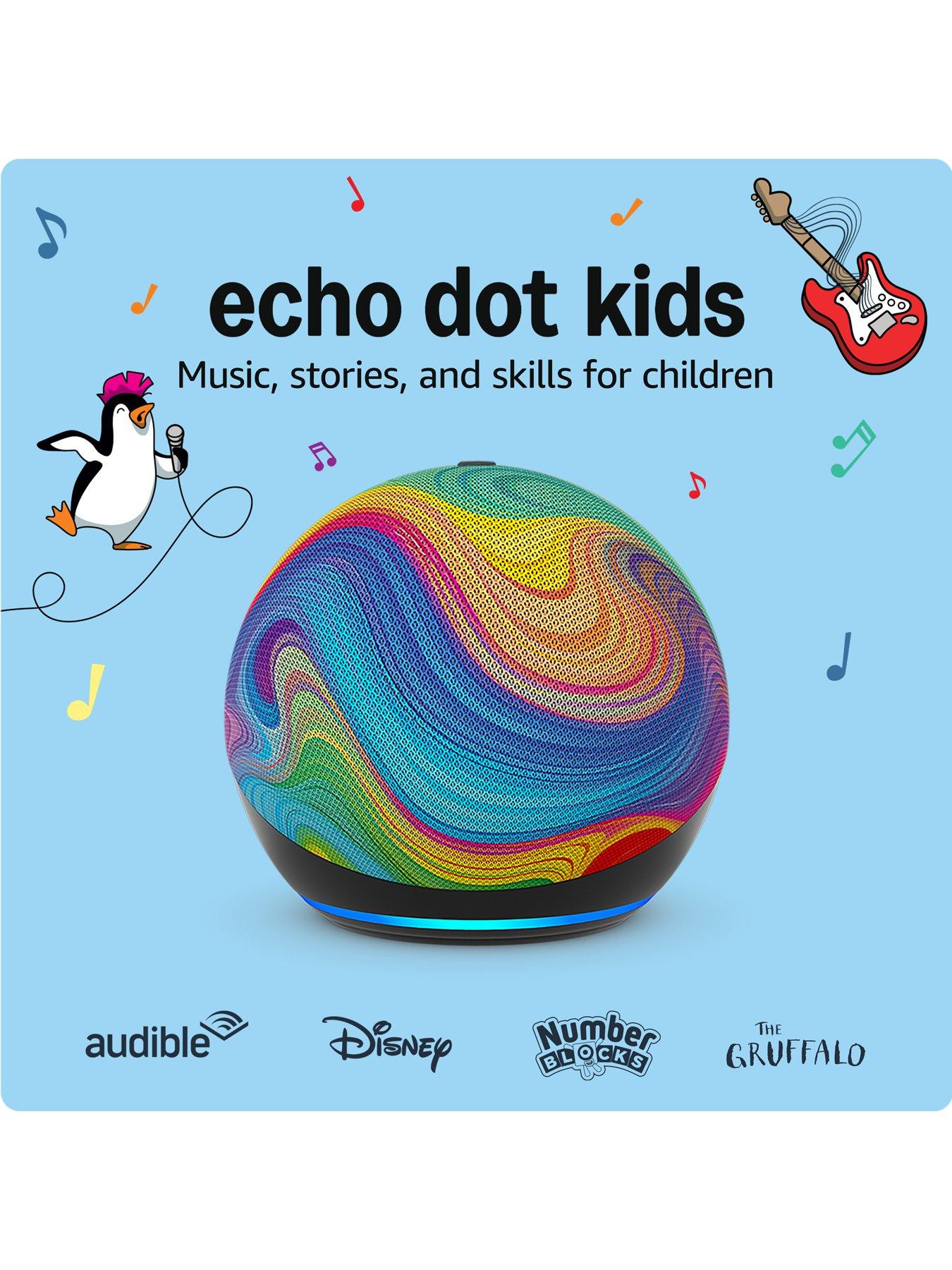 Image 3 of 7 of Amazon Amazon Echo Dot Kids (5th generation) - Rainbow Swirl