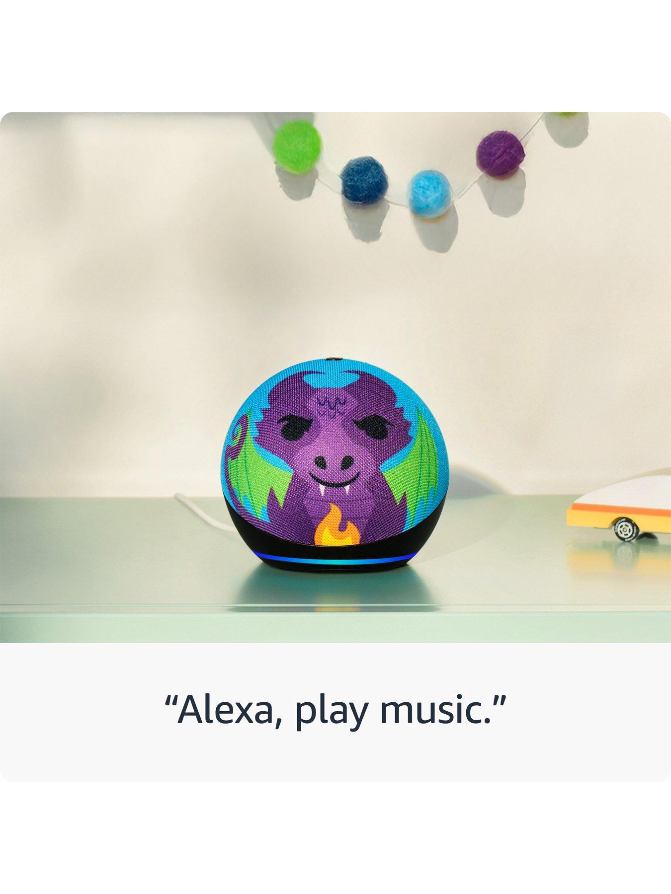 Image 4 of 7 of Amazon Amazon Echo Dot Kids (5th generation) - Rainbow Swirl