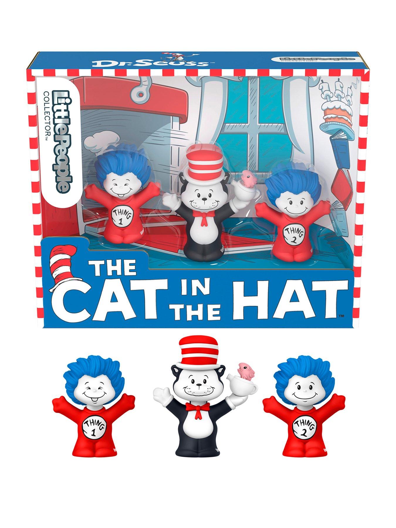 Fisher-Price Little People Collector Dr. Seuss The Cat in the Hat Special Edition Set for Fans, 3 Figures