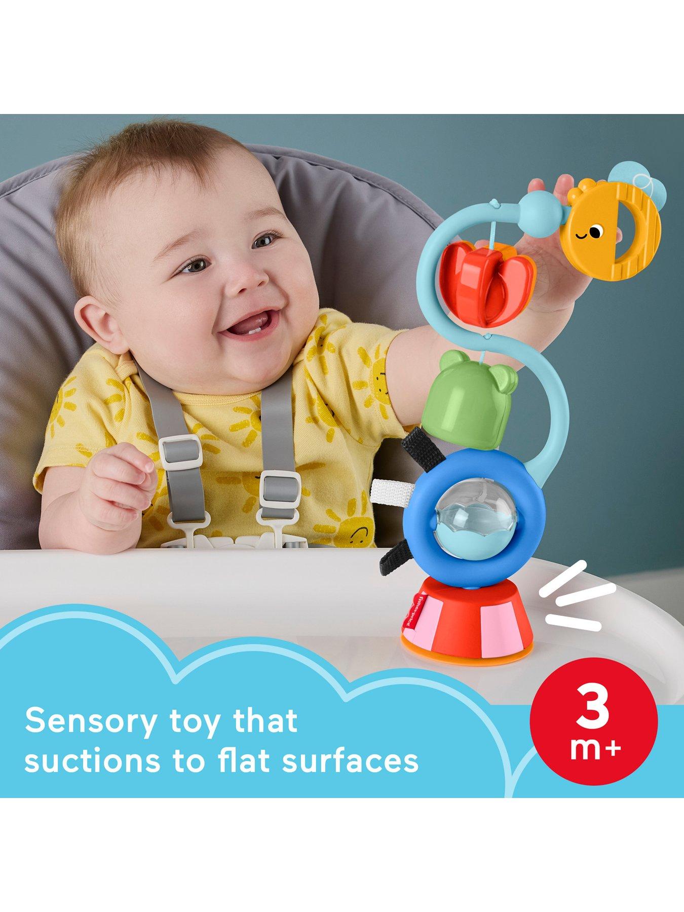 Image 2 of 7 of Fisher-Price Fisher-Price Sensory Sounds High Chair Toy, Tray Activity for Baby Ages 3+ Months