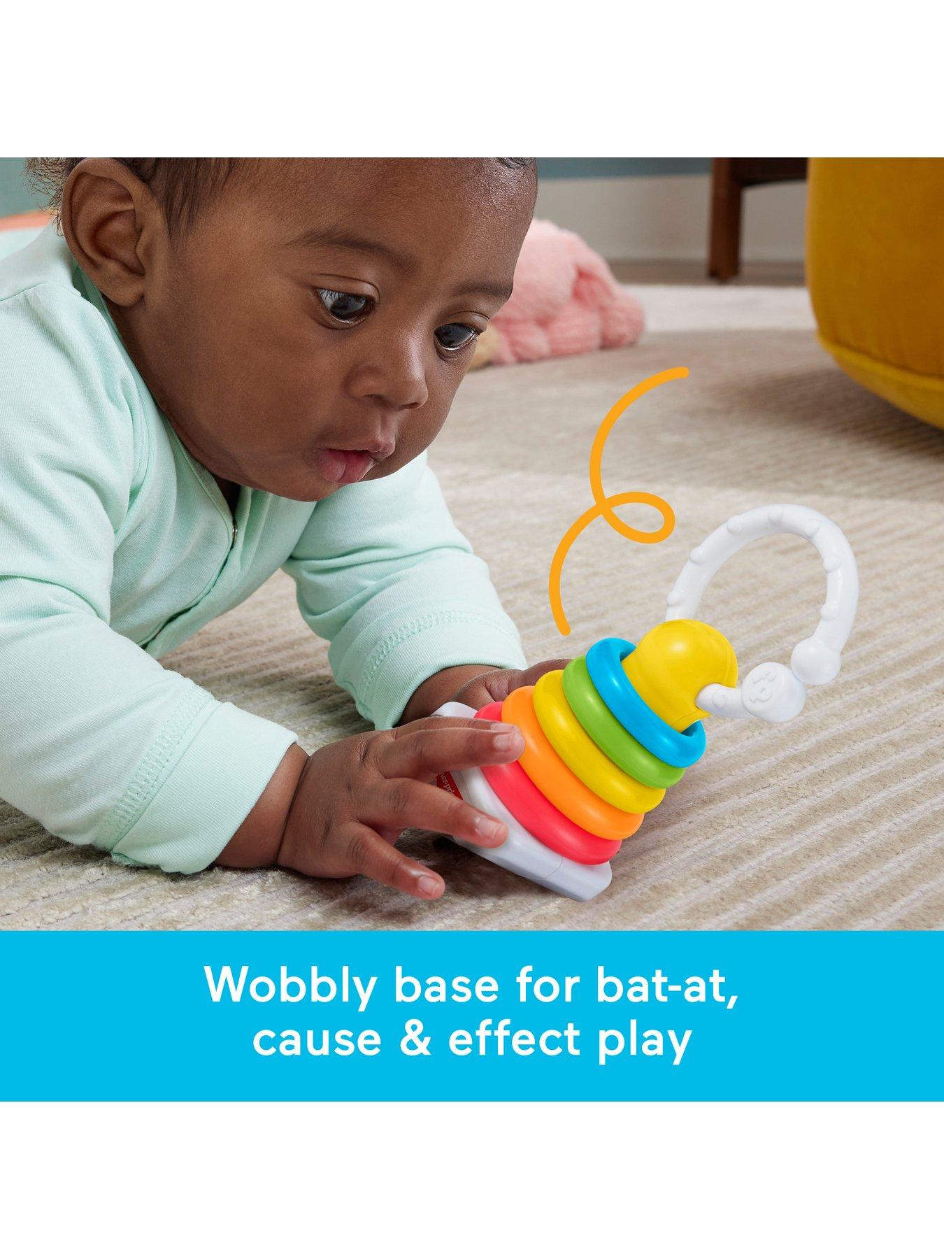 Image 4 of 7 of Fisher-Price Fisher-Price Newborn Classic 2-Pack, Baby Rattle &amp; Sensory Activity Toys for Developmental Play