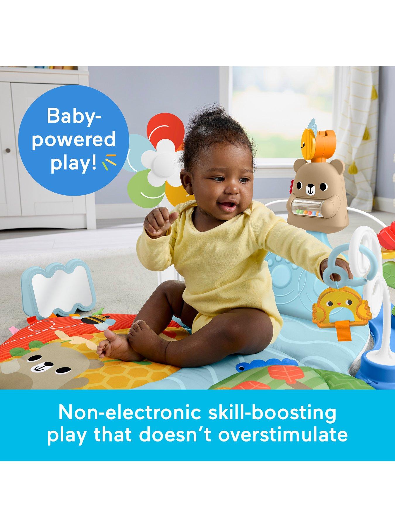 Image 2 of 8 of Fisher-Price Fisher-Price 3-in-1 Kick &amp; Sway Activity Gym, Baby Play Mat &amp; Sensory Toys for Newborn Developmental Play